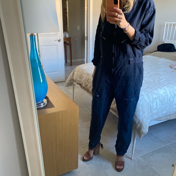 Matteo LA Linen Utility Jumpsuit - Picture 4 of 4